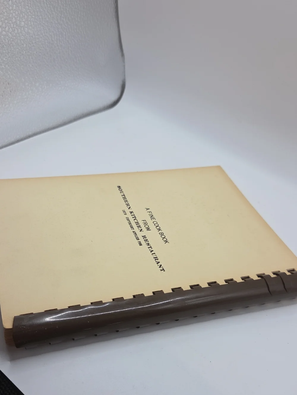 Cookbook. Southern Kitchen Restaurant 1979
